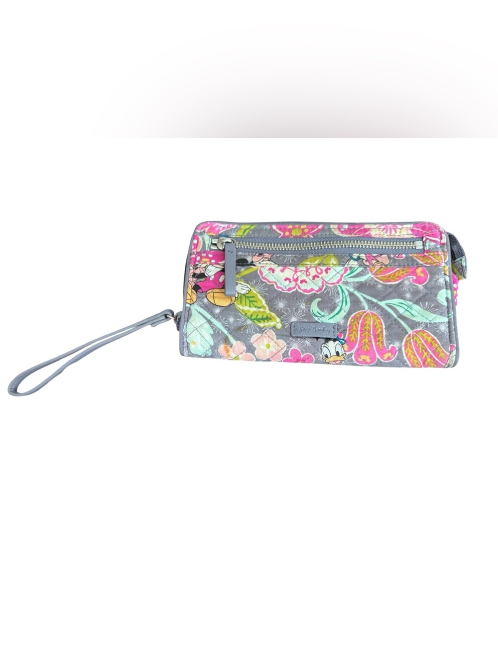 Vera Bradley Disney Floral Zip Wristlet Wallet - Picture 2 of 3